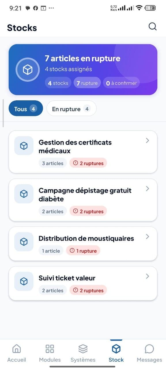 Systèmes et suivi